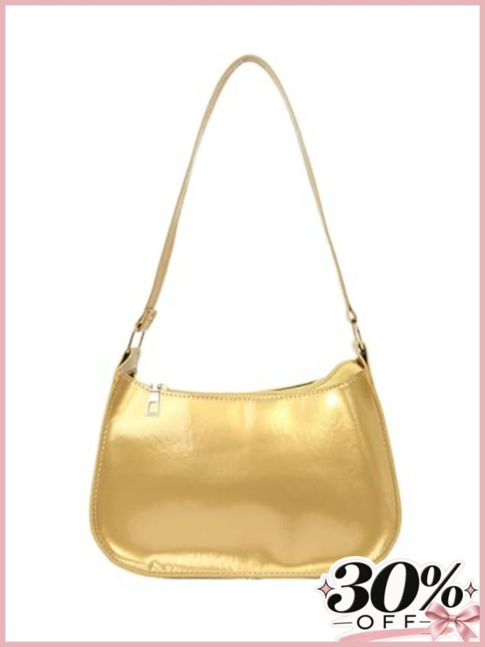 Patent Leather Clutch Purse Shiny Evening Handbag Women Shoulder Bag Mini Hobo